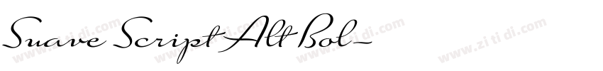 Suave Script Alt Bol字体转换